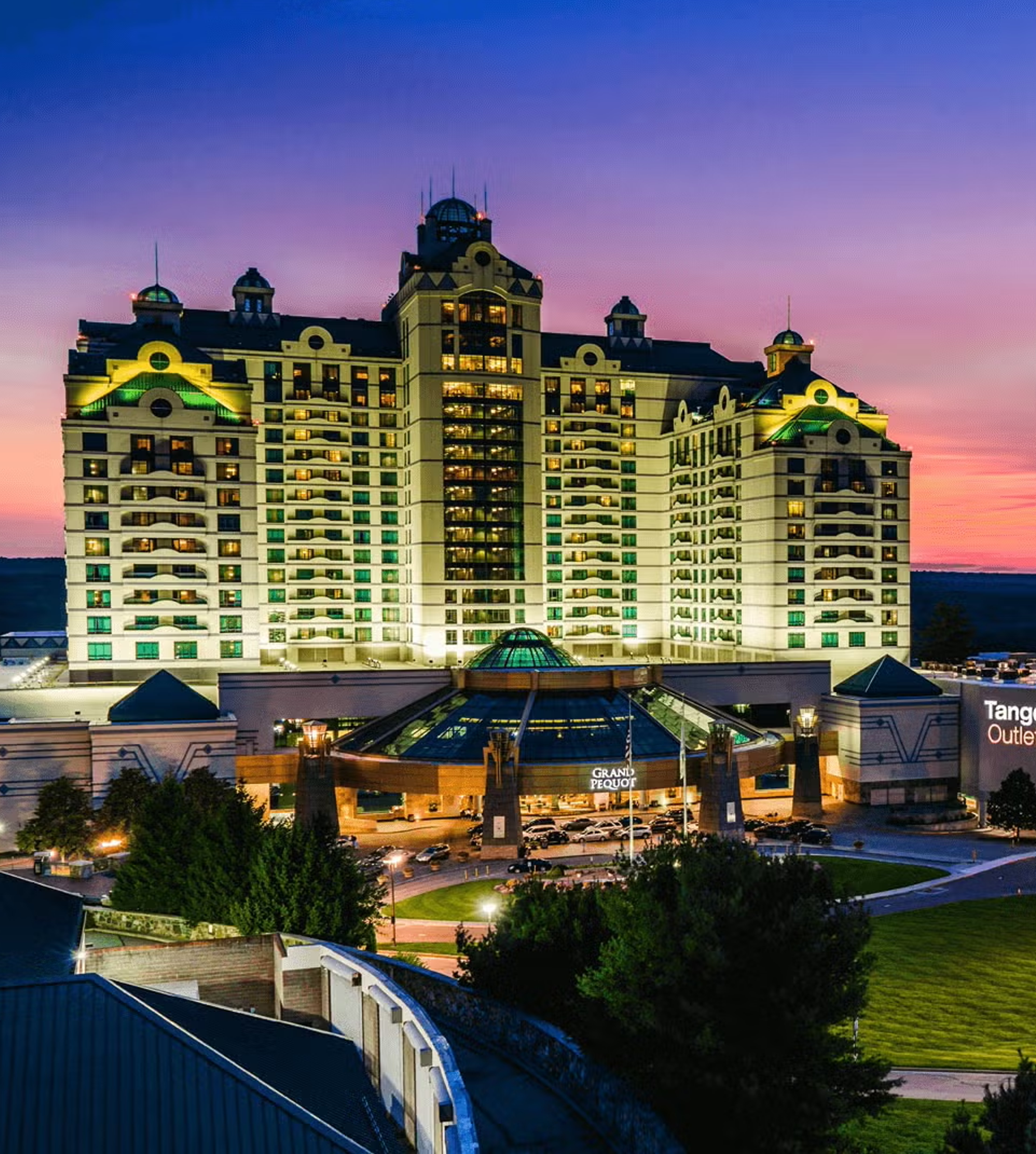 Image of Harford City at night
